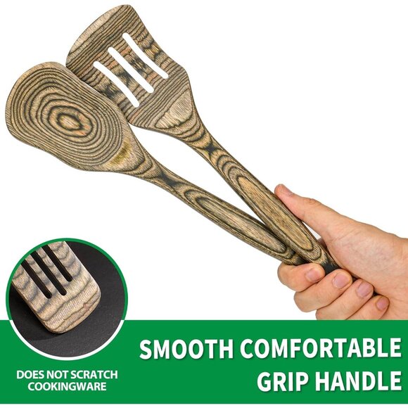 6 Pcs Kitchen Tools Set Including Cooking Slotted Spatula Spaghetti Spoon - Picture 10 of 13